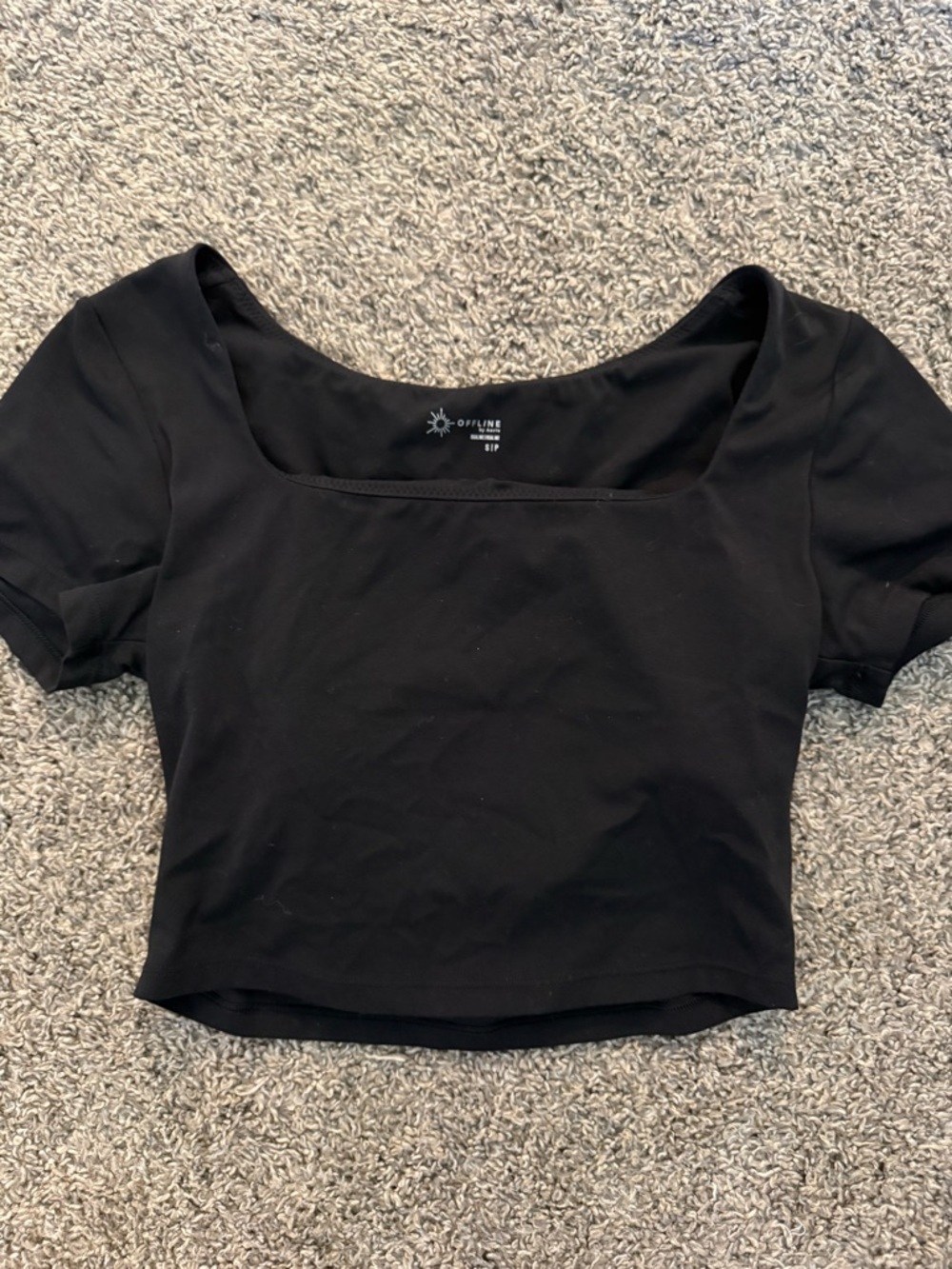 Aerie black Square-Neck top